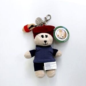 Starbucks 2025 Bearista Bear Singapore Chinese Culture Plush Keychain w/ Charms